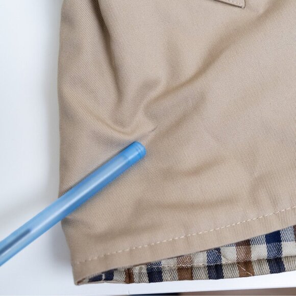 Aquascutum Jacket Zip Up Coat England Plaid Lined Vintage Mens Small - Picture 14 of 16